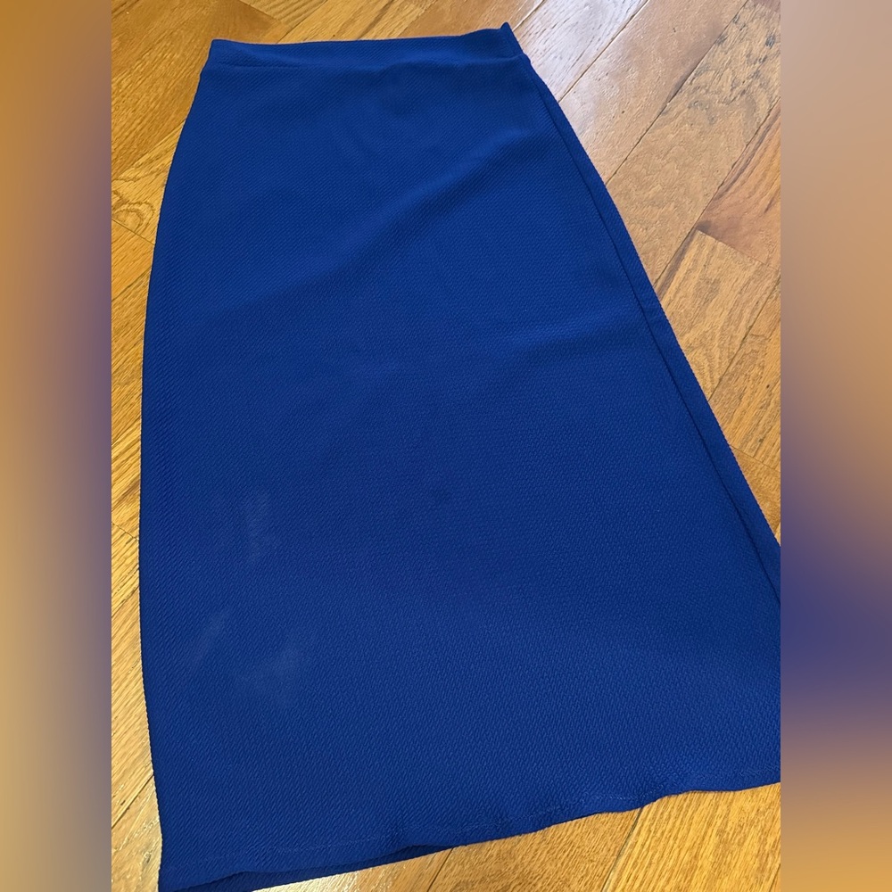 Girls Bright Blue Maxi Skirt Size 10/12